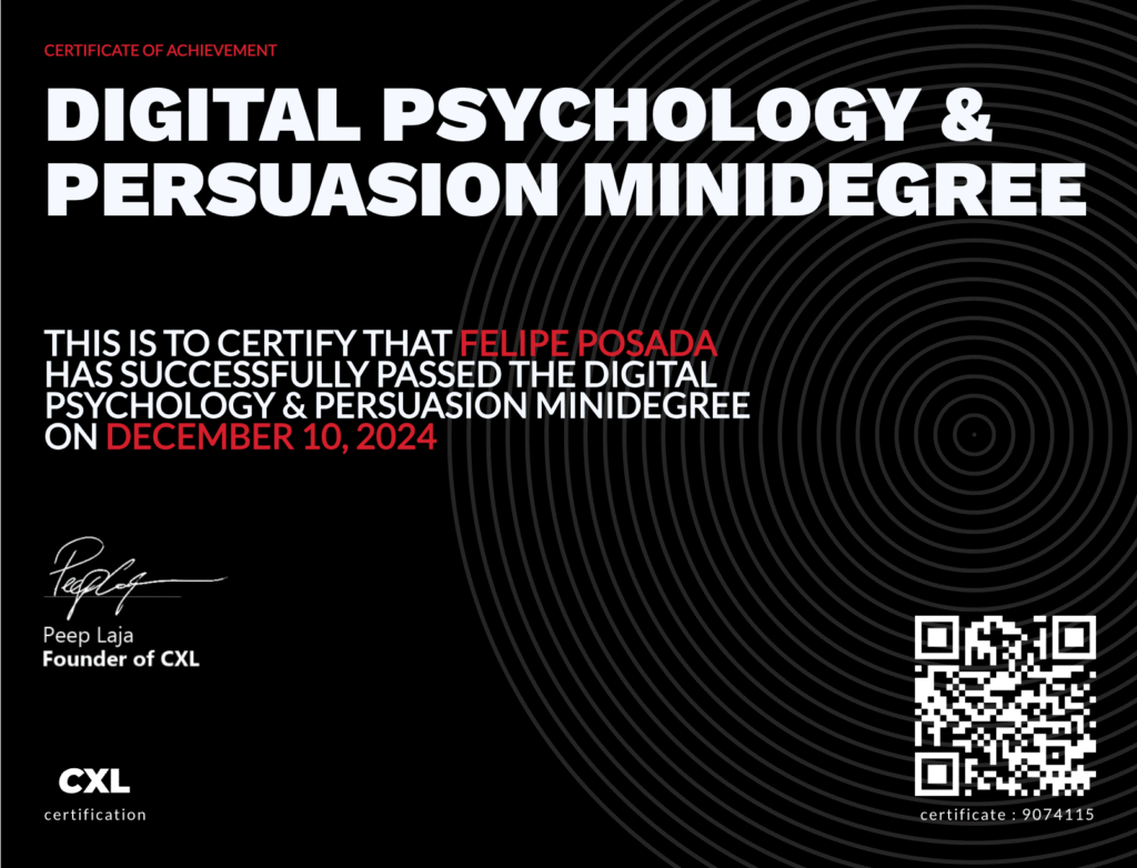 Digital Psychology & Persuasion – Degree